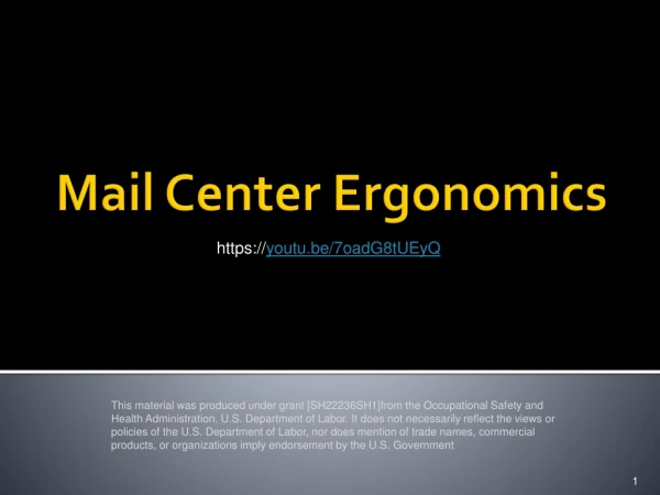 Mail Center Ergonomics