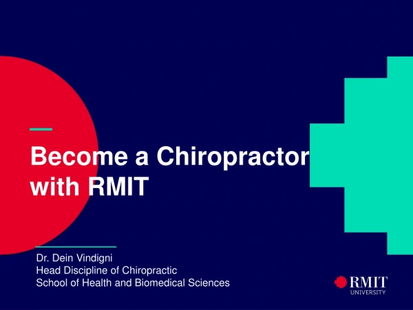 — Become a Chiropractor with RMIT