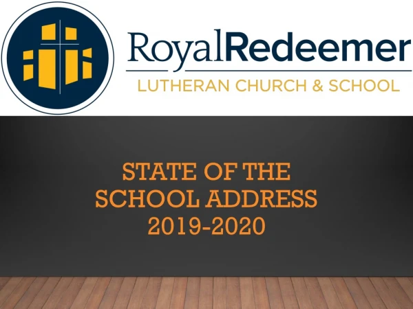 State of the School address 2019-2020