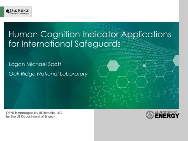 Human Cognition Indicator Applications for International Safeguards