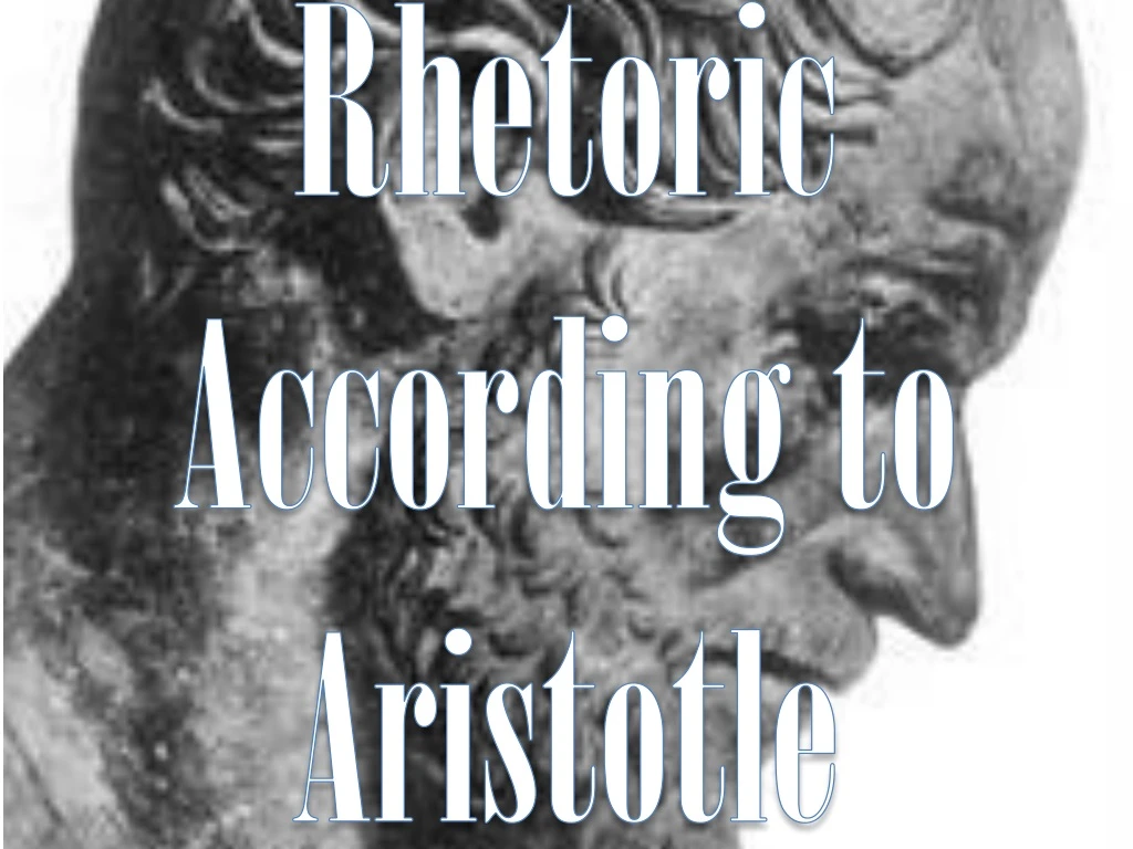 rhetoric according to aristotle