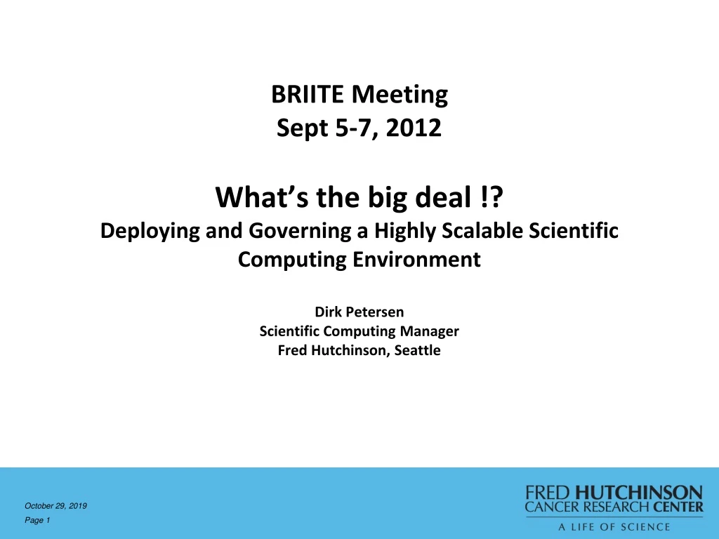 briite meeting sept 5 7 2012 what s the big deal