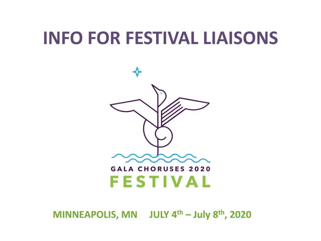 info for festival liaisons
