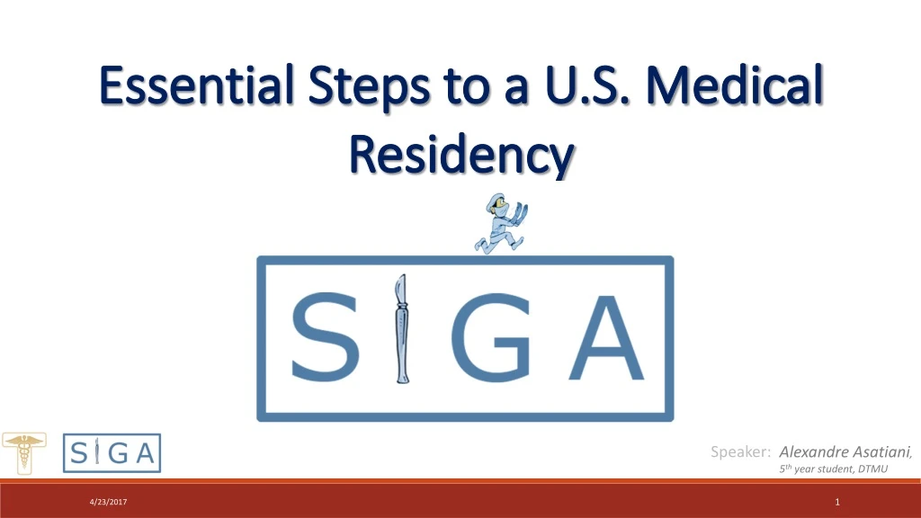 essential steps to a u s medical residency