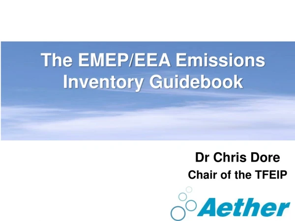 The EMEP/EEA Emissions Inventory Guidebook