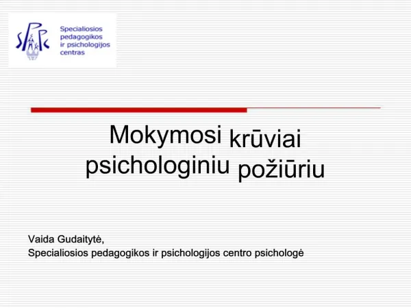 Mokymosi kruviai psichologiniu po iuriu