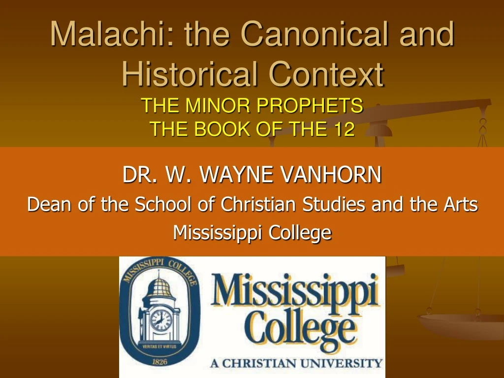 malachi the canonical and historical context the minor prophets the book of the 12