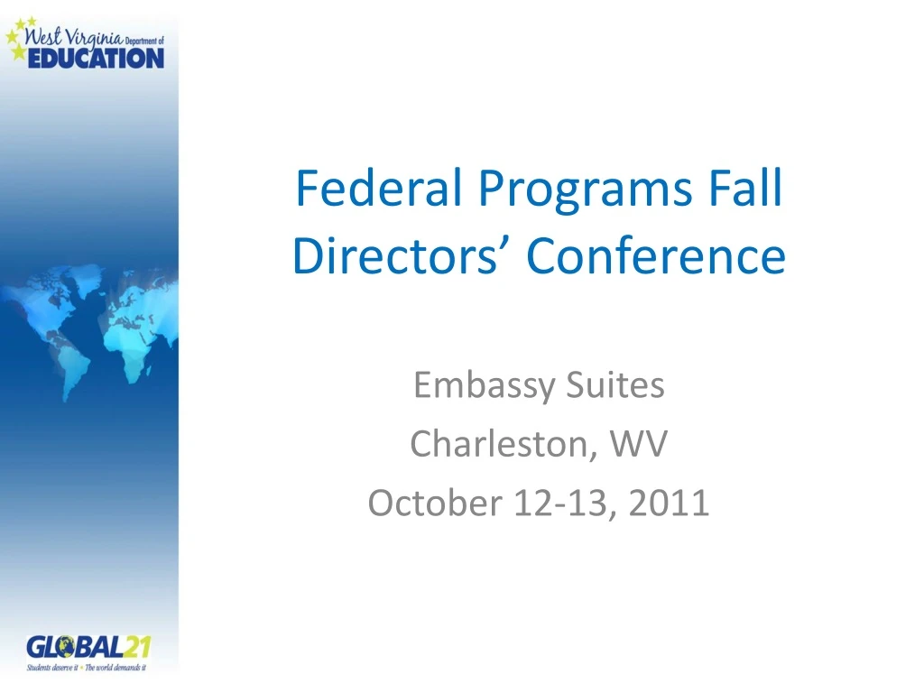 federal programs fall directors conference