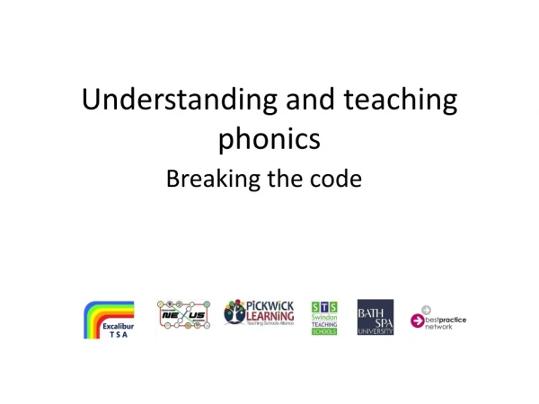 Understanding and teaching phonics