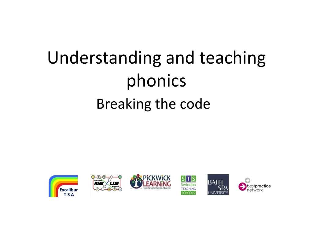 understanding and teaching phonics