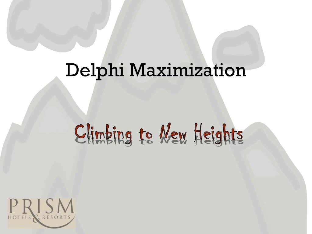 delphi maximization
