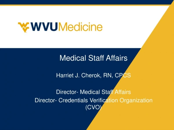 Medical Staff Affairs