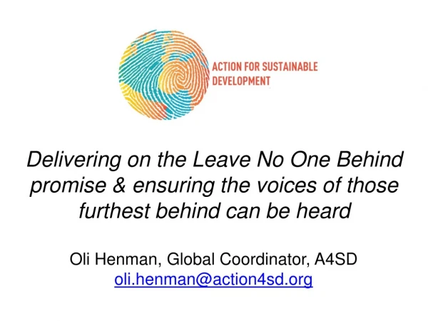 What is Action for Sustainable Development?