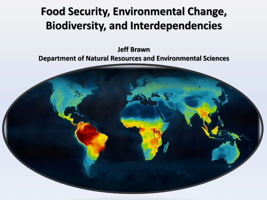 food s ecurity environmental change biodiversity