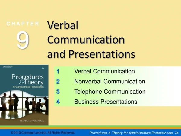 1	 Verbal Communication 2	 Nonverbal Communication 3	 Telephone Communication