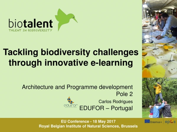 Tackling biodiversity challenges through innovative e-learning