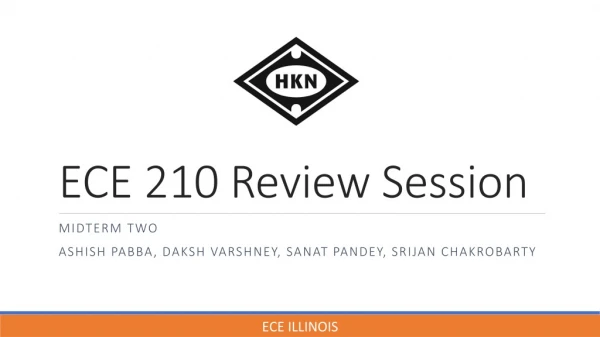 ECE 210 Review Session