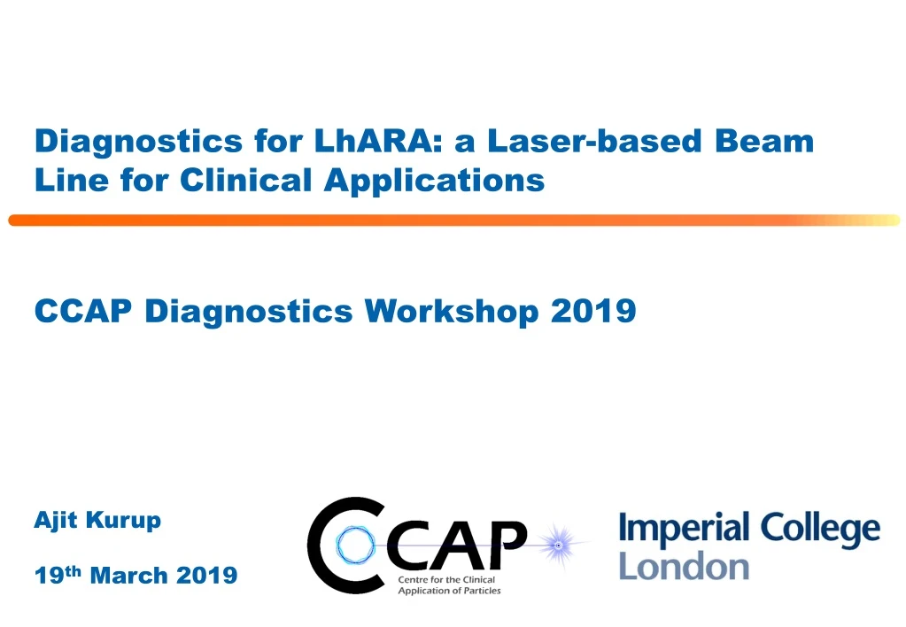 diagnostics for lhara a laser based beam line