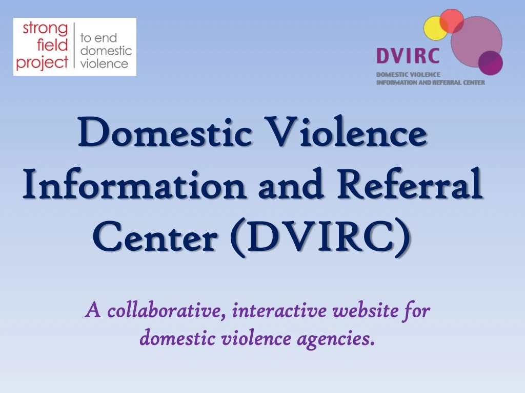 domestic violence information and referral center dvirc