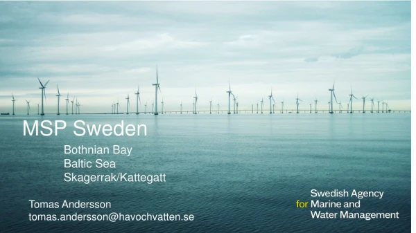 MSP Sweden Bothnian Bay 	Baltic Sea 	Skagerrak/Kattegatt