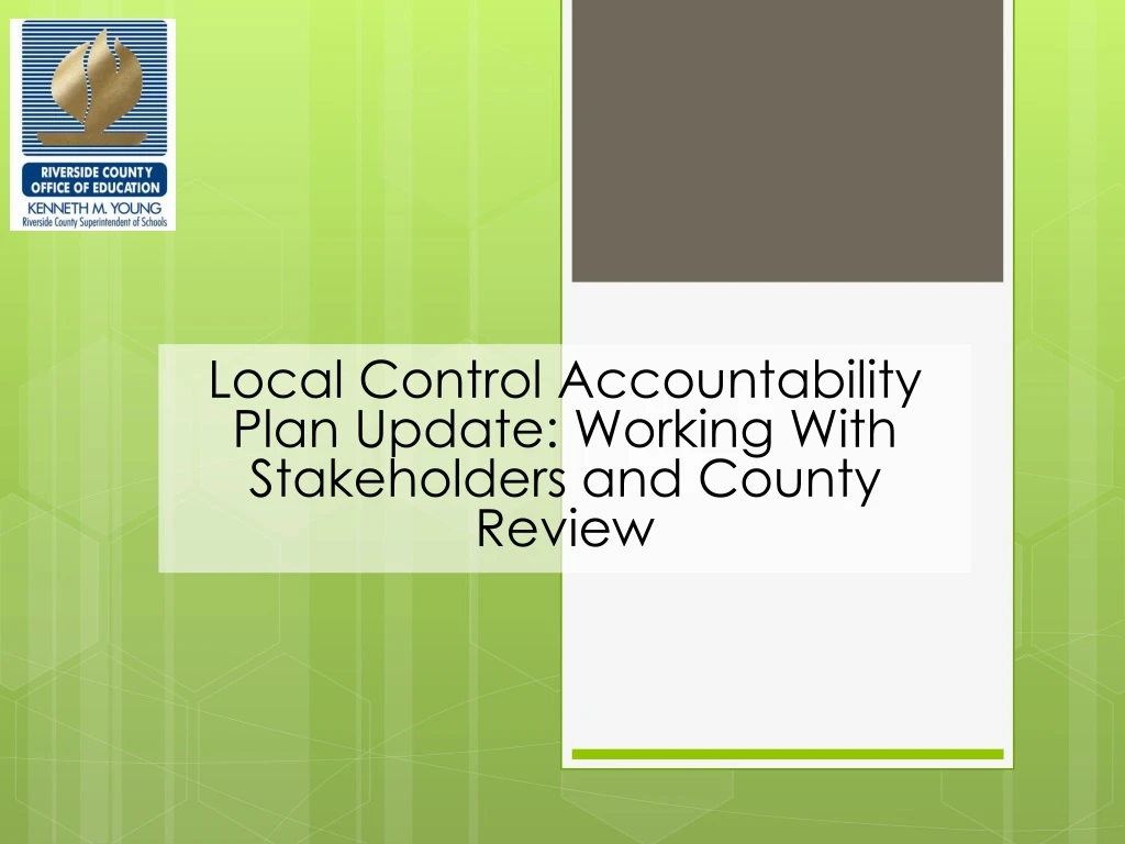 local control accountability plan update working
