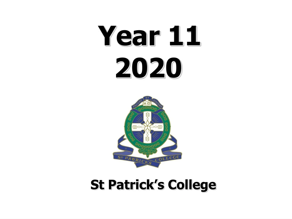 year 11 2020 st patrick s college