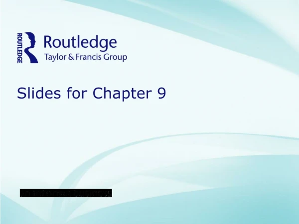 Slides for Chapter 9