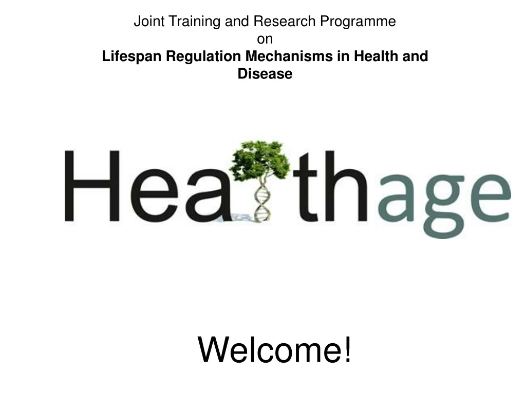 joint training and research programme on lifespan