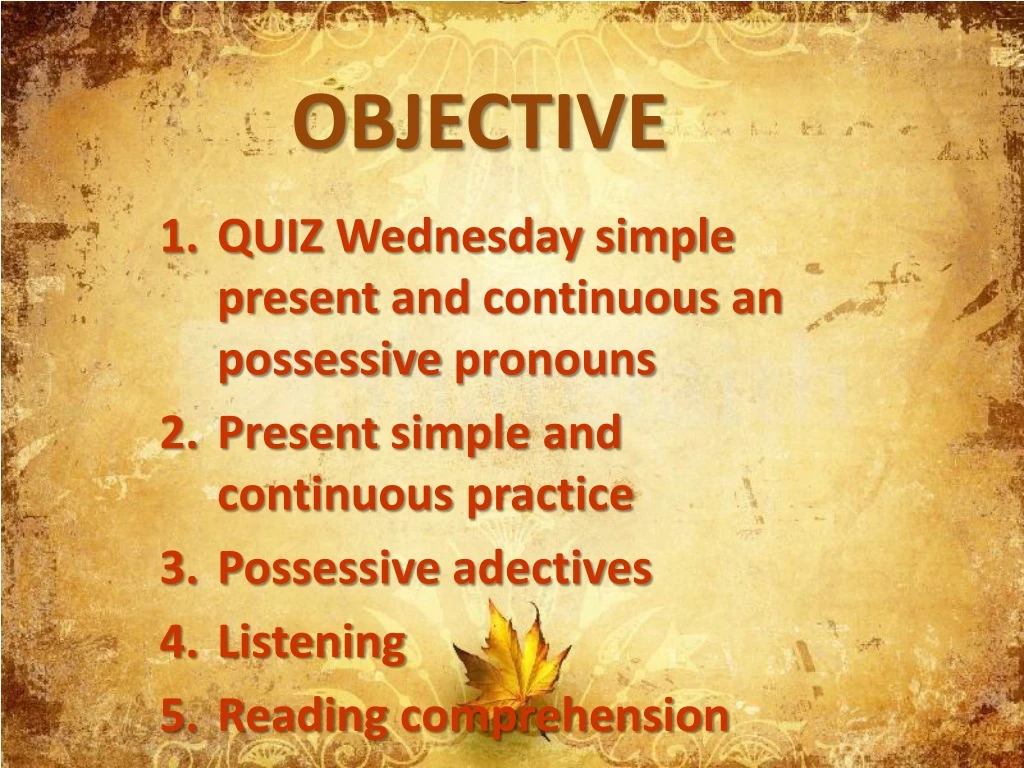 objective