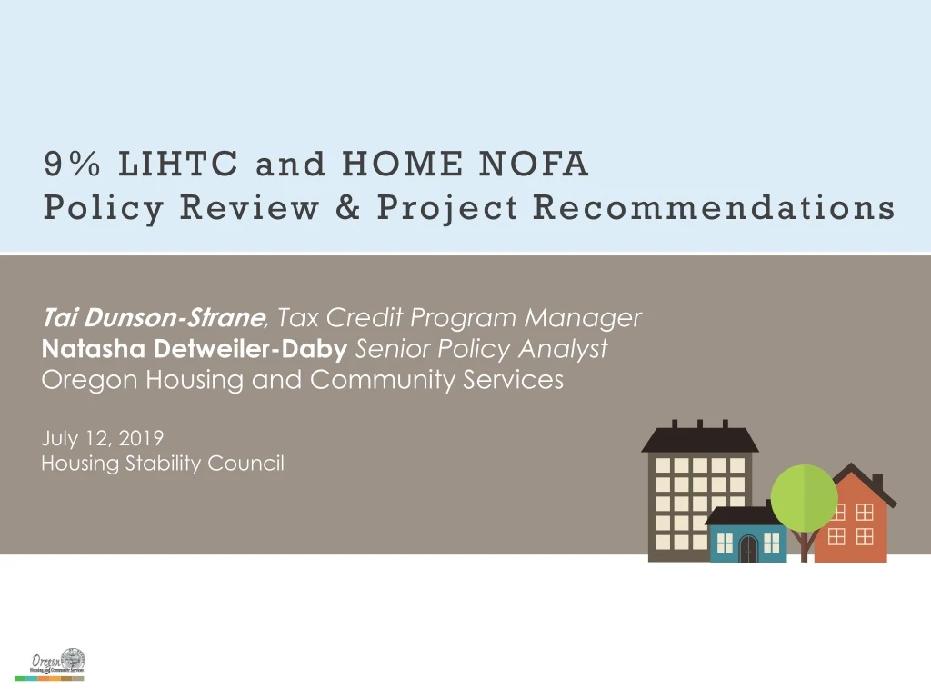 9 lihtc and home nofa policy review project