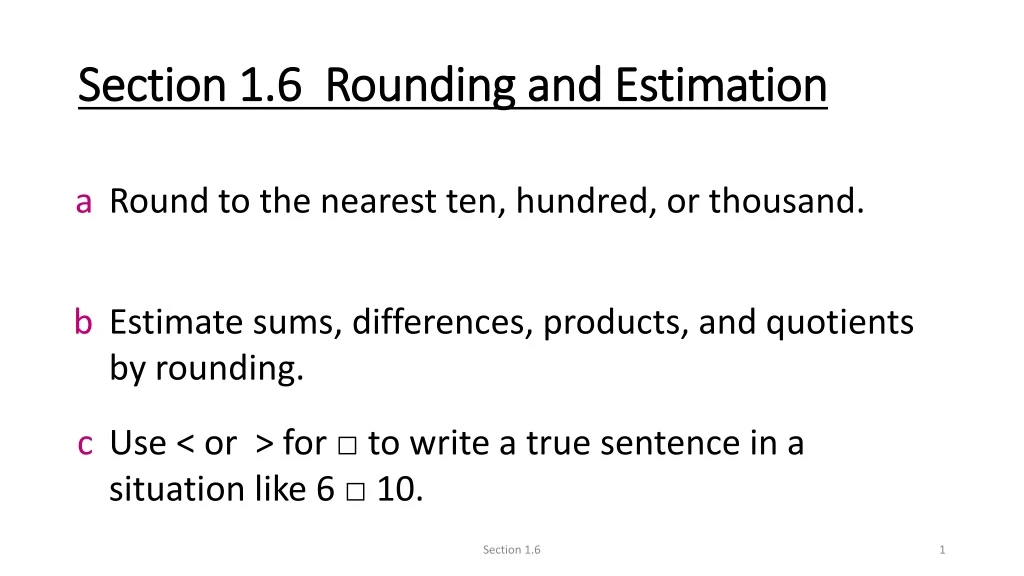 section 1 6 rounding and estimation