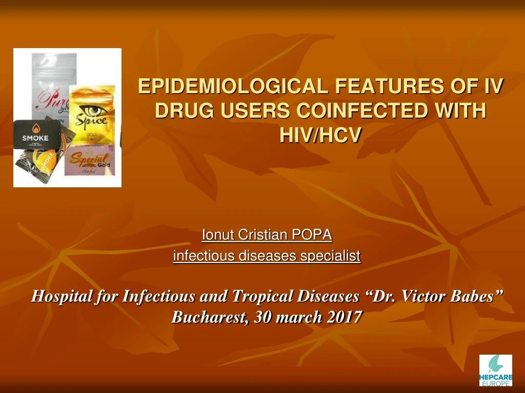 epidemiological features of iv drug users coinfected with hiv hcv