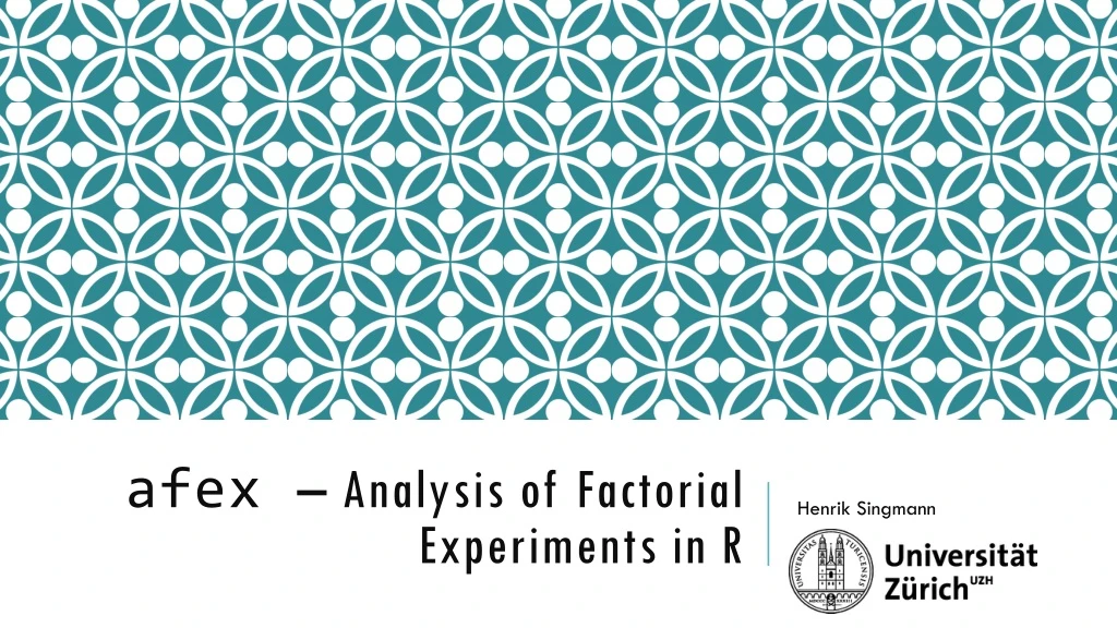 a fex analysis of factorial experiments in r