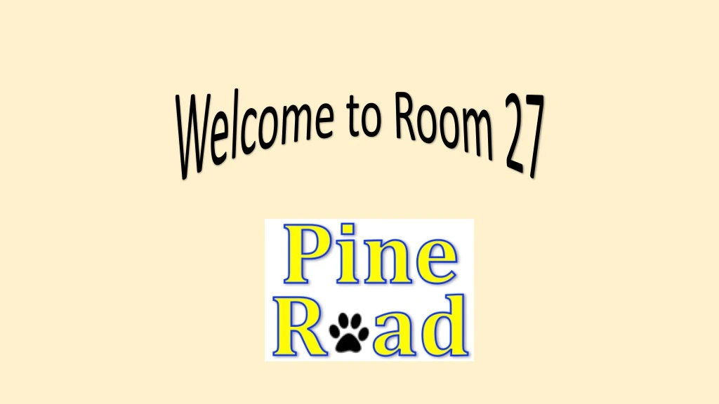 welcome to room 27