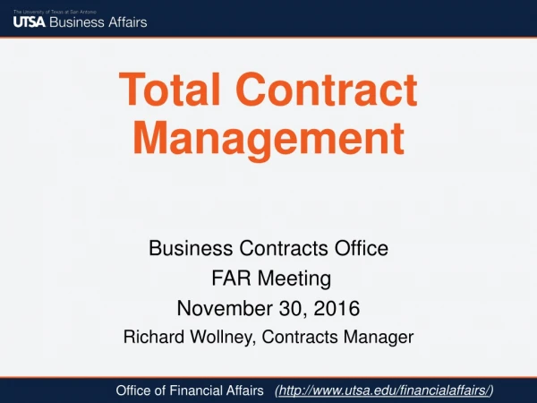 Total Contract Management