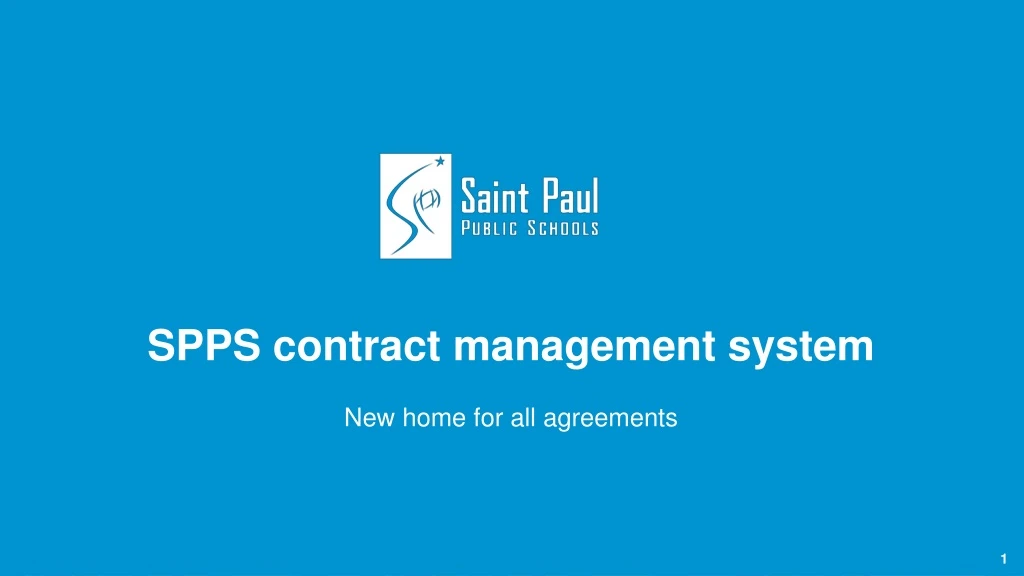 spps contract management system
