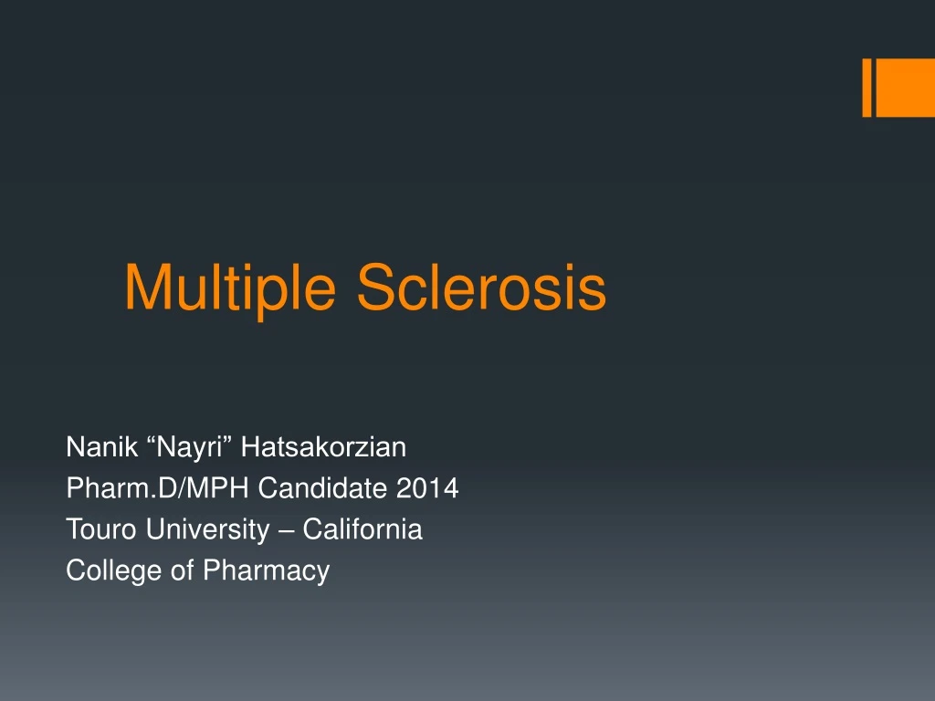 multiple sclerosis