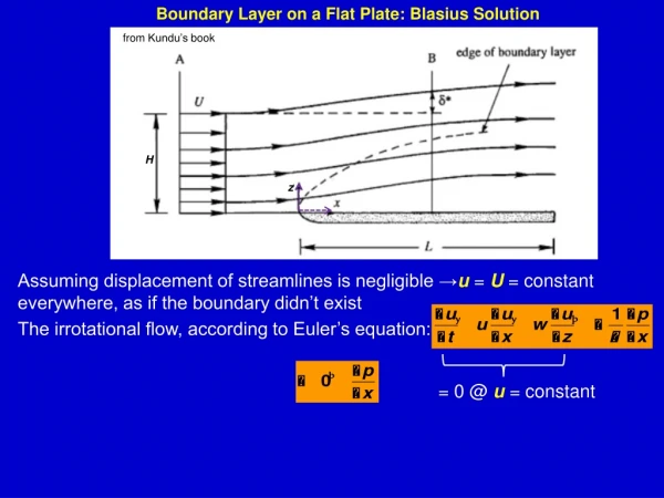 Boundary Layer on a Flat Plate: Blasius Solution