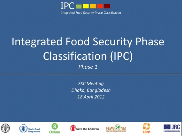 Integrated Food Security Phase Classification (IPC) Phase 1