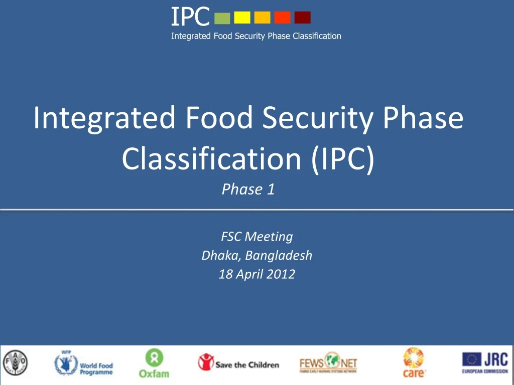 integrated food security phase classification ipc phase 1