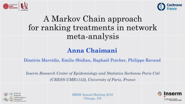 A Markov Chain approach for ranking treatments in network meta-analysis