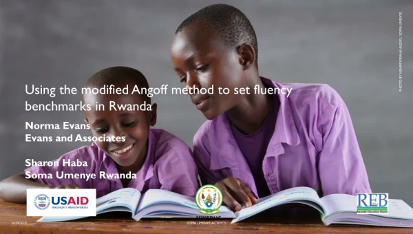 Using the modified Angoff method to set fluency benchmarks in Rwanda