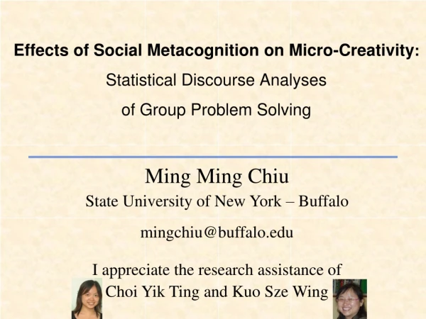 Ming Ming Chiu State University of New York – Buffalo
