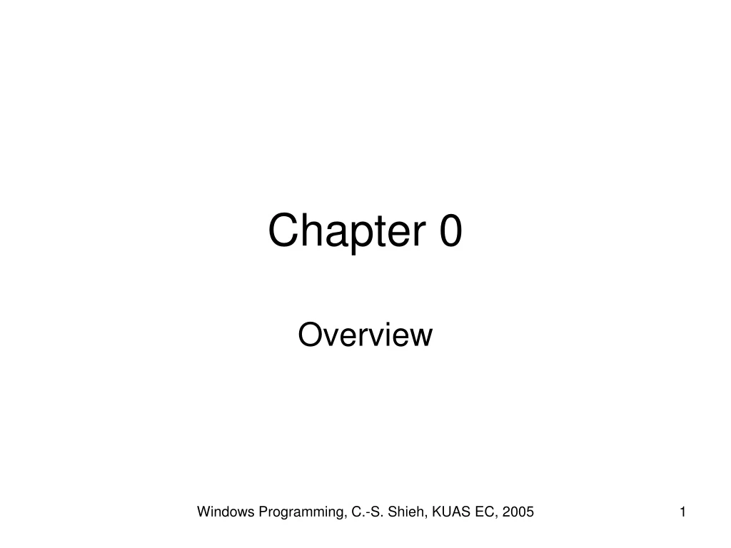 chapter 0