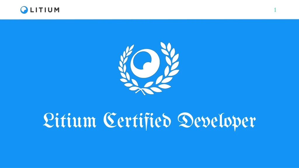 litium certified developer