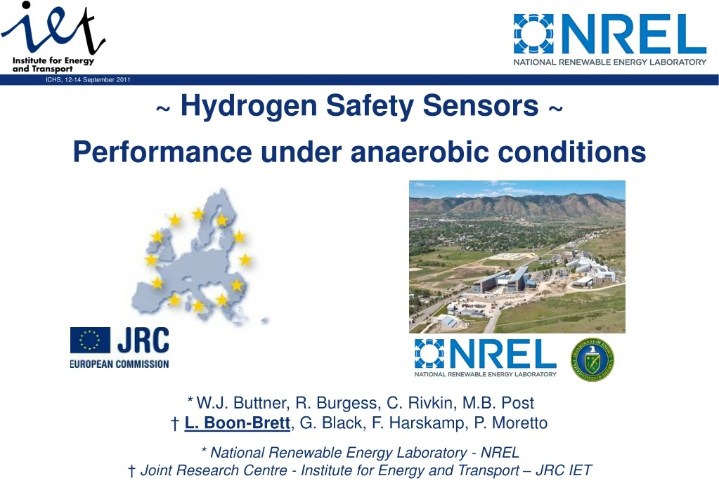 hydrogen safety sensors performance under