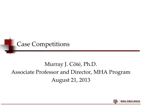 Case Competitions