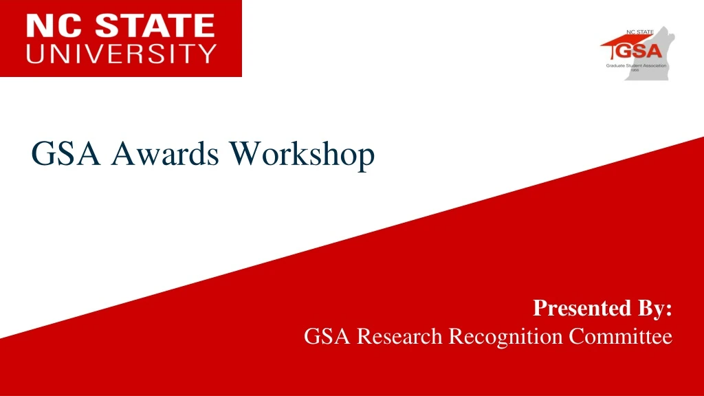 gsa awards workshop