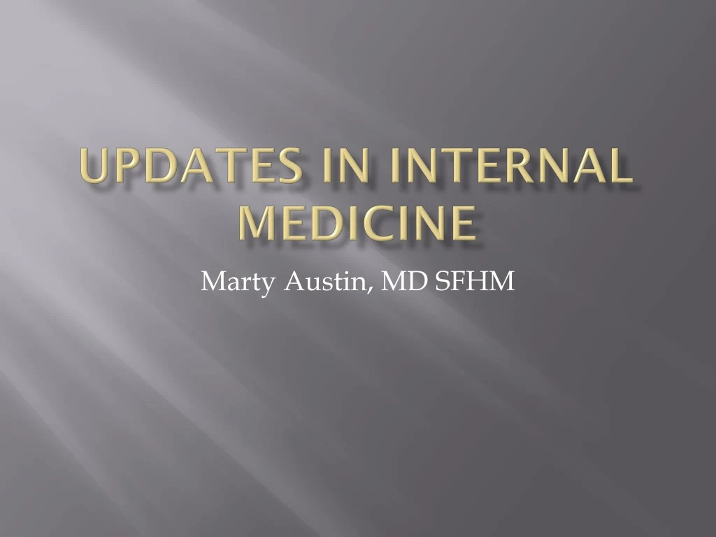 updates in internal medicine