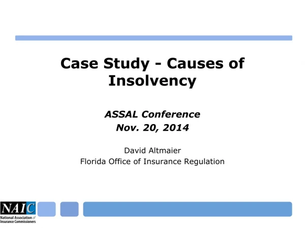 Case Study - Causes of Insolvency